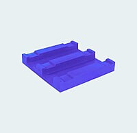 1200*1200*150 Roto Moulded Pallet with Safety Edge CK 1200*1200*150 Roto Moulded Pallet with Safety Edge CK