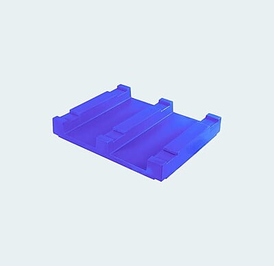 1200*1200*150 Roto Moulded Pallet with Safety Edge