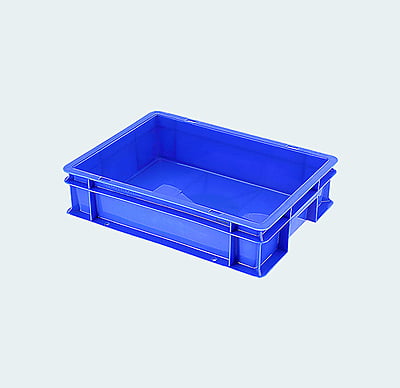400*300*100 Injection Moulded Plastic Crate