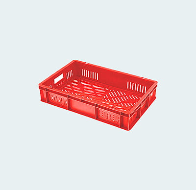 500*325*100 Injection Moulded Plastic Crate