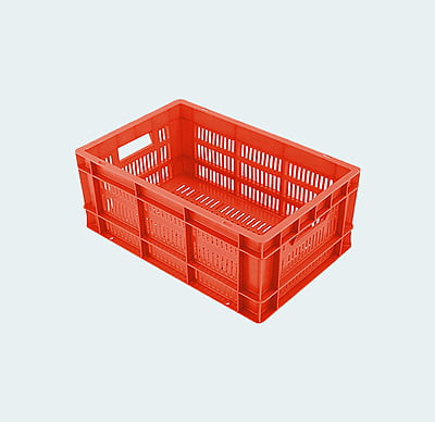 500*325*200 Injection Moulded Plastic Crate