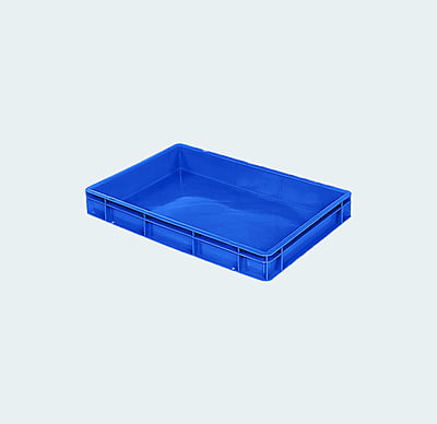 600*400*80 Injection Moulded Plastic Crate