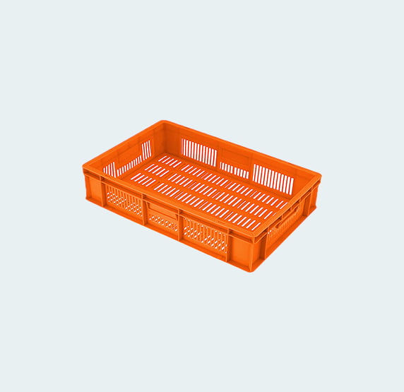 600*400*125 Injection Moulded Plastic Crate 600*400*125 Injection Moulded Plastic Crate