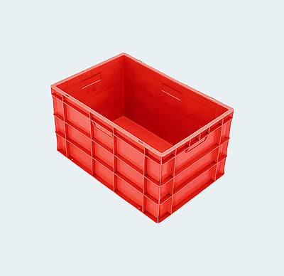 600*400*325 Injection Moulded Plastic Crate