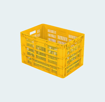 600*400*380 Injection Moulded Plastic Crate