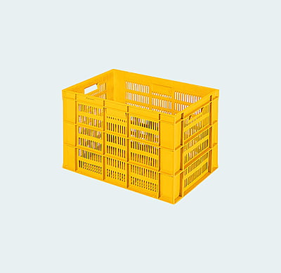 600*400*425 Injection Moulded Plastic Crate