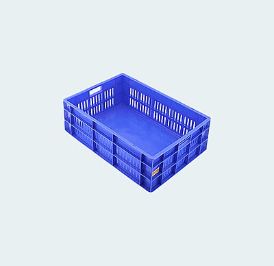 650*450*210 Injection Moulded Plastic Crate