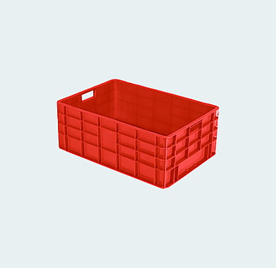 650*450*260 Injection Moulded Plastic Crate