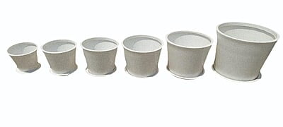 Round with Plate Flower Pot - Medium
